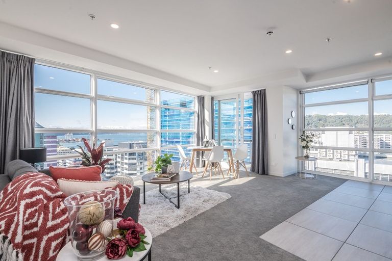 Photo of property in Pinnacle On Victoria, 1401/160 Victoria Street, Te Aro, Wellington, 6011