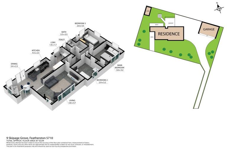 Photo of property in 9 Skipage Grove, Featherston, 5710