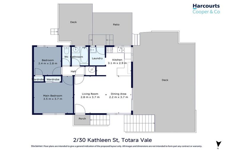 Photo of property in 2/30 Kathleen Street, Totara Vale, Auckland, 0627