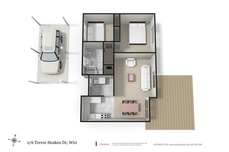 Photo of property in 2/6 Trevor Hosken Drive, Wiri, Auckland, 2104