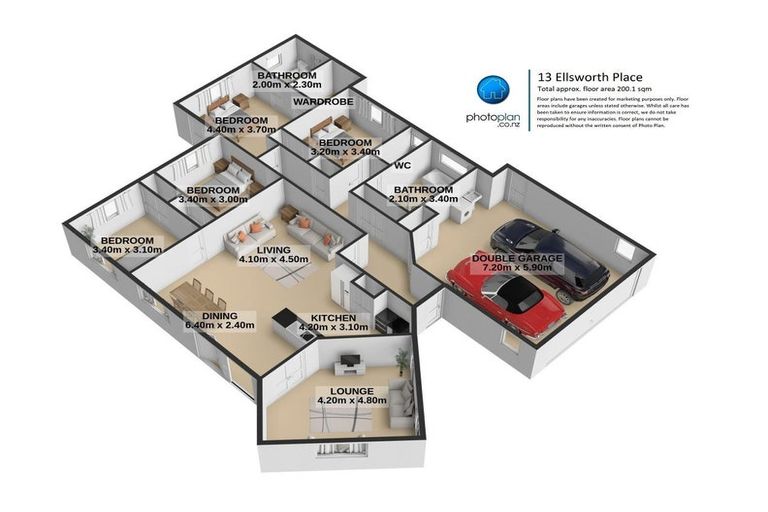 Photo of property in 13 Ellsworth Place, Chartwell, Hamilton, 3210