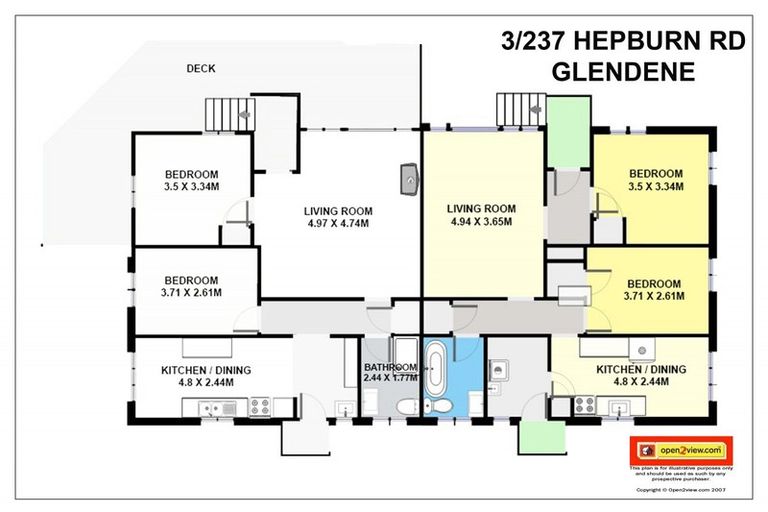 Photo of property in 3/237 Hepburn Road, Glendene, Auckland, 0602