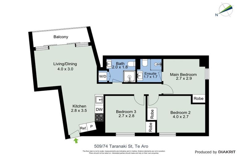 Photo of property in Soho Apartments, 509/74 Taranaki Street, Te Aro, Wellington, 6011