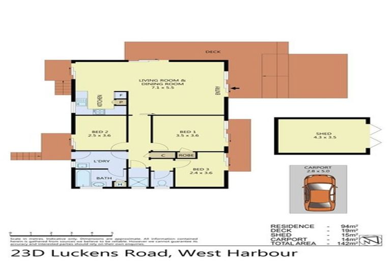 Photo of property in 4/23 Luckens Road, West Harbour, Auckland, 0618