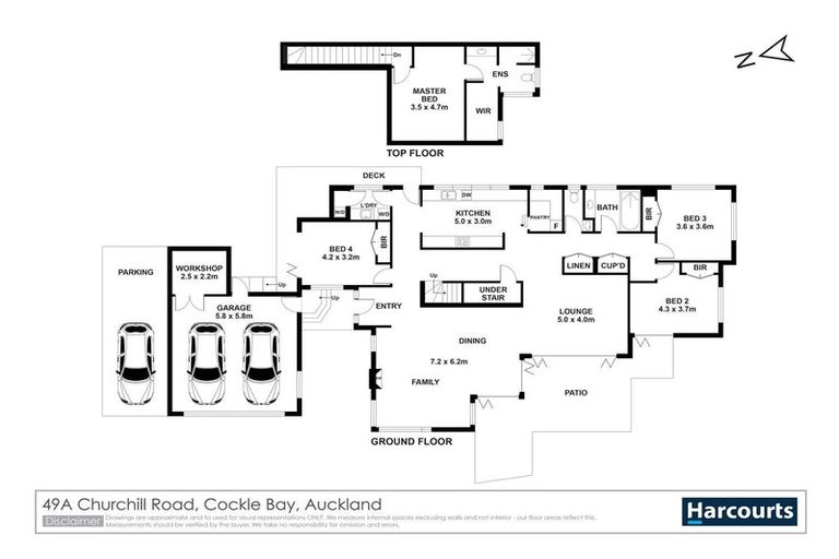Photo of property in 49a Churchill Road, Cockle Bay, Auckland, 2014