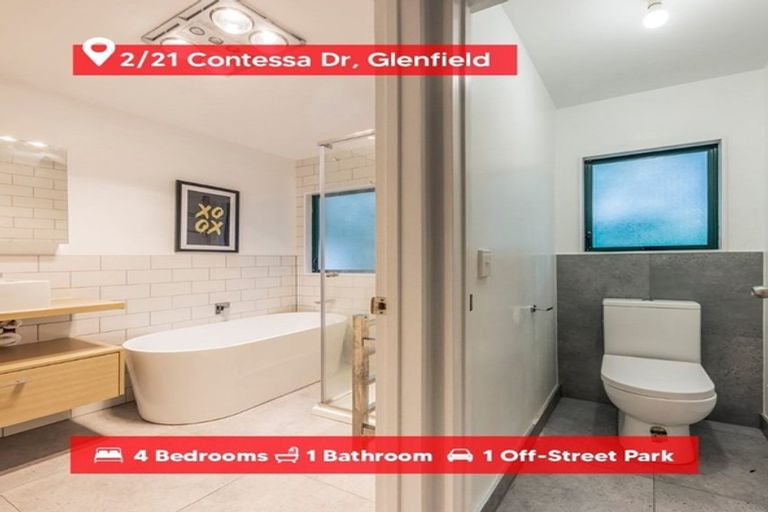 Photo of property in 2/21 Contessa Drive, Glenfield, Auckland, 0629