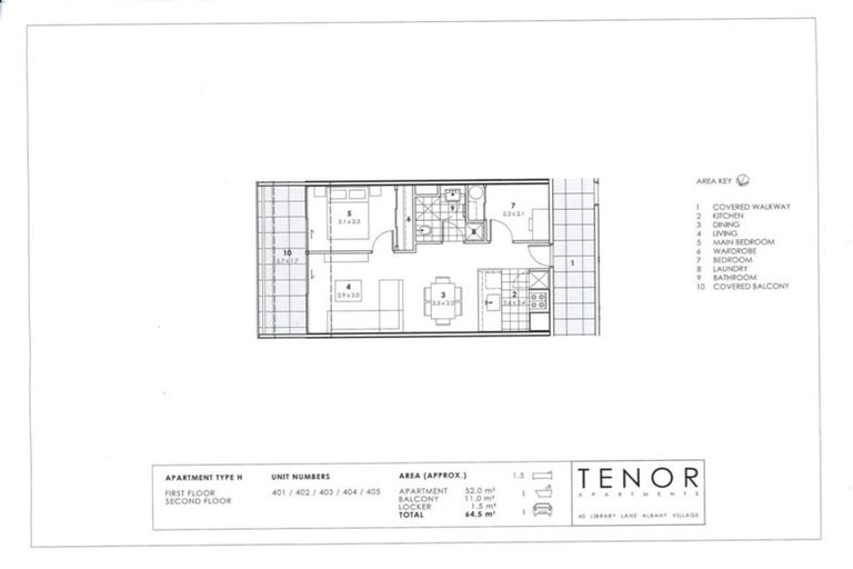 Photo of property in Tenor Apartments, 405/40 Library Lane, Albany, Auckland, 0632