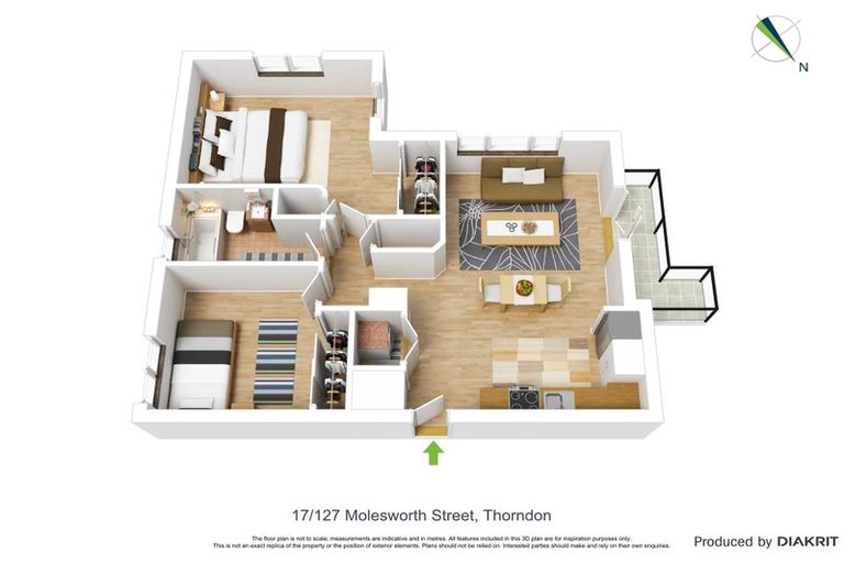 Photo of property in Westhaven Apartments, 2/127 Molesworth Street, Thorndon, Wellington, 6011