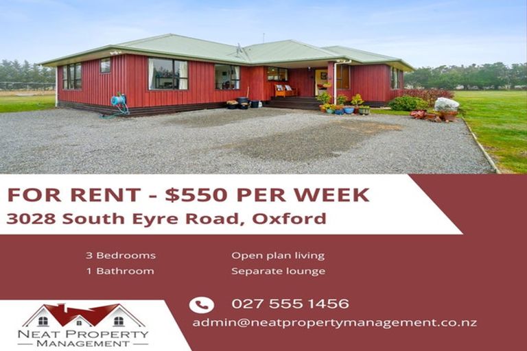 Photo of property in 3028 South Eyre Road, Oxford, Rangiora, 7476
