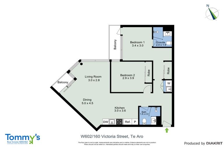 Photo of property in Pinnacle Apartments, W602/160 Victoria Street, Te Aro, Wellington, 6011