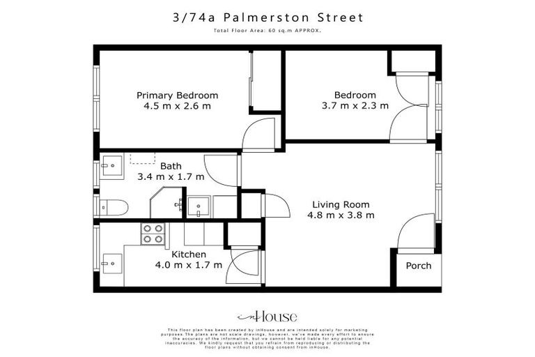 Photo of property in 3/76 Palmerston Street, Hamilton Central, Hamilton, 3204