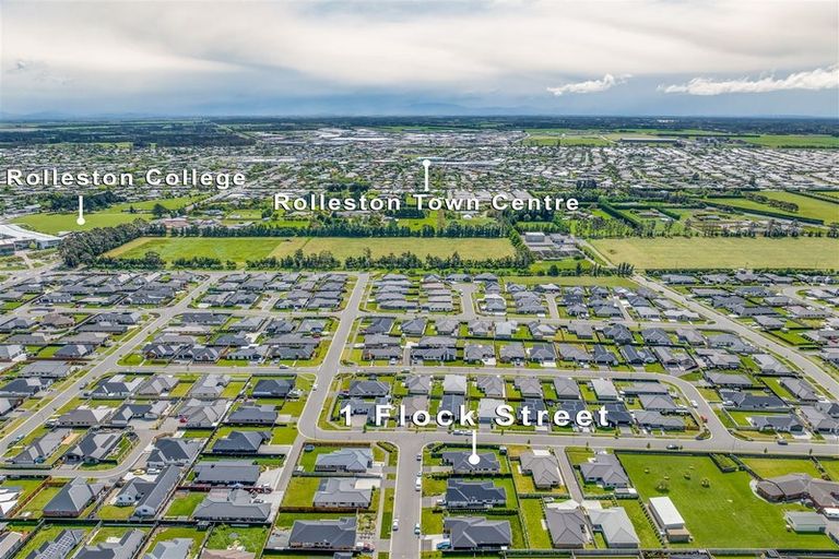 Photo of property in 1 Flock Street, Rolleston, 7615