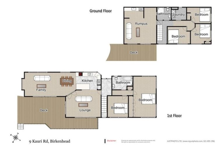 Photo of property in 9 Kauri Road, Birkenhead, Auckland, 0626