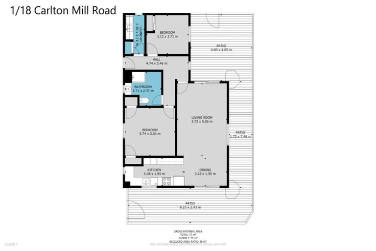 Photo of property in 1/18 Carlton Mill Road, Merivale, Christchurch, 8014