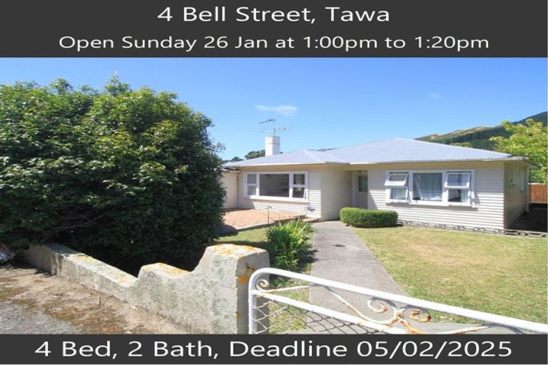 Photo of property in 4 Bell Street, Tawa, Wellington, 5028