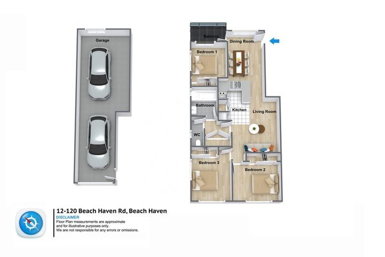 Photo of property in The Haven, 12/120 Beach Haven Road, Beach Haven, Auckland, 0626