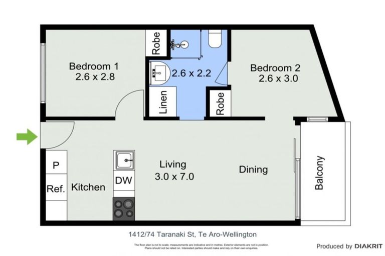 Photo of property in Soho Apartments, 1412/74 Taranaki Street, Te Aro, Wellington, 6011