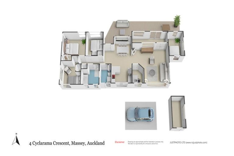 Photo of property in 4 Cyclarama Crescent, Massey, Auckland, 0614