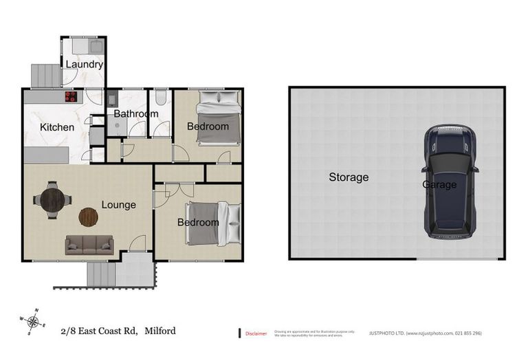 Photo of property in 2/8 East Coast Road, Milford, Auckland, 0620