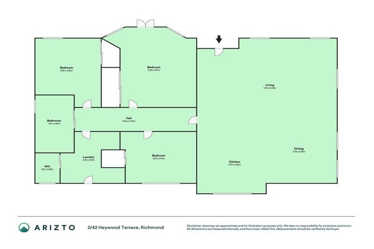 Photo of property in 2/42 Heywood Terrace, Richmond, Christchurch, 8013