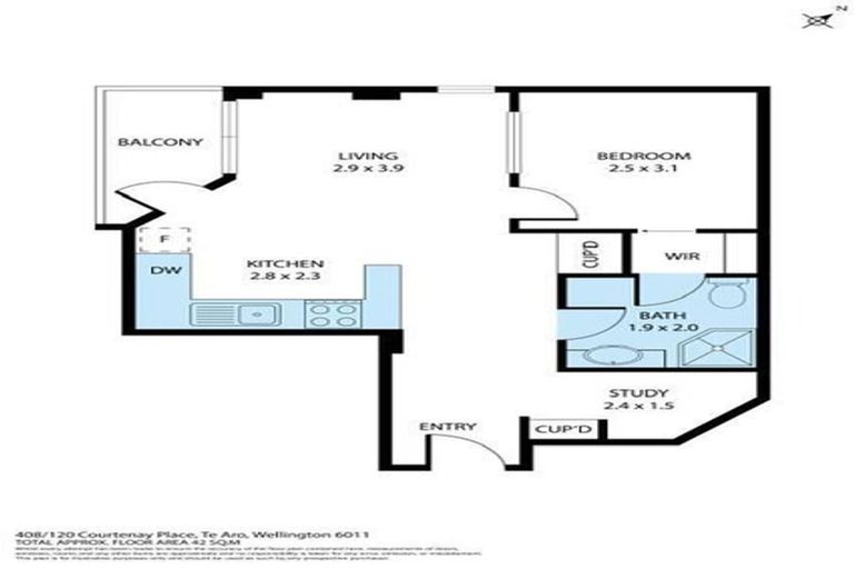 Photo of property in Courtenay Apartments, 408/120 Courtenay Place, Te Aro, Wellington, 6011