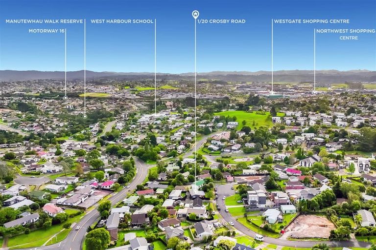 Photo of property in 1/20 Crosby Road, West Harbour, Auckland, 0618