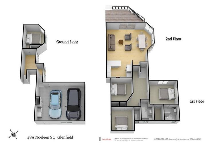 Photo of property in 1/48 Noeleen Street, Glenfield, Auckland, 0629