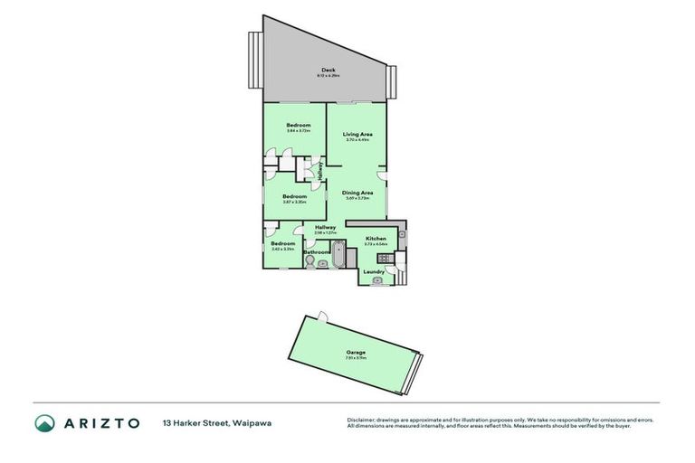 Photo of property in 13 Harker Street, Waipawa, 4210
