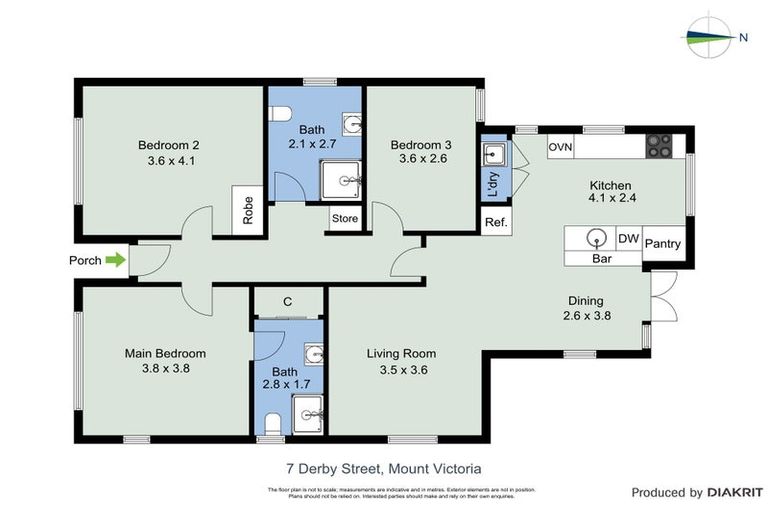 Photo of property in 7 Derby Street, Mount Victoria, Wellington, 6011