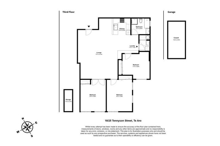 Photo of property in Tennyson Apartments, 18/25 Tennyson Street, Te Aro, Wellington, 6011
