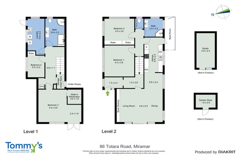 Photo of property in 86 Totara Road, Miramar, Wellington, 6022