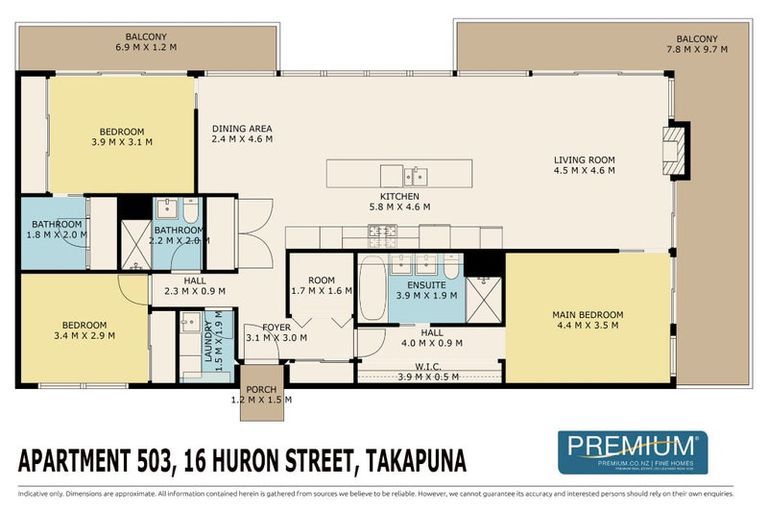 Photo of property in Maison Apartments, 503/16 Huron Street, Takapuna, Auckland, 0622