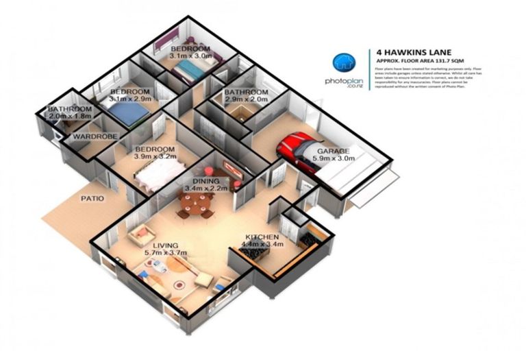 Photo of property in 4 Hawkins Lane, Cambridge, 3434