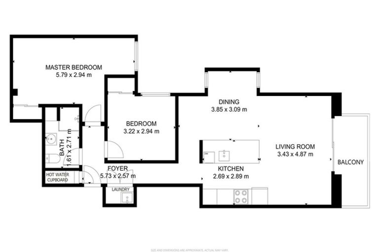 Photo of property in Republic2, 7g/11 Tennyson Street, Te Aro, Wellington, 6011