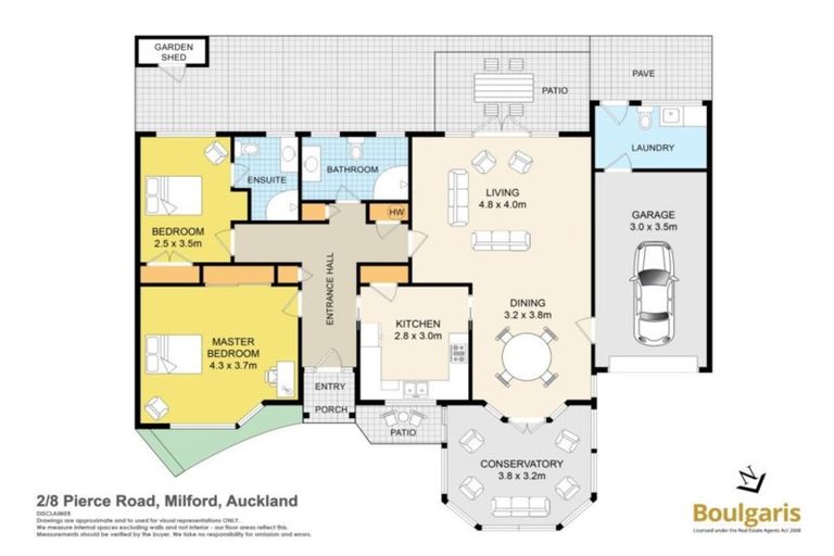 Photo of property in 2/8 Pierce Road, Milford, Auckland, 0620