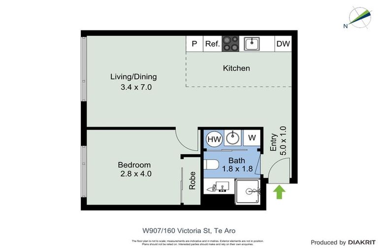 Photo of property in Pinnacle Apartments, W907/160 Victoria Street, Te Aro, Wellington, 6011