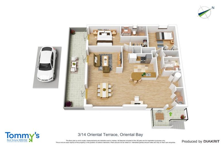 Photo of property in 3/14 Oriental Terrace, Oriental Bay, Wellington, 6011