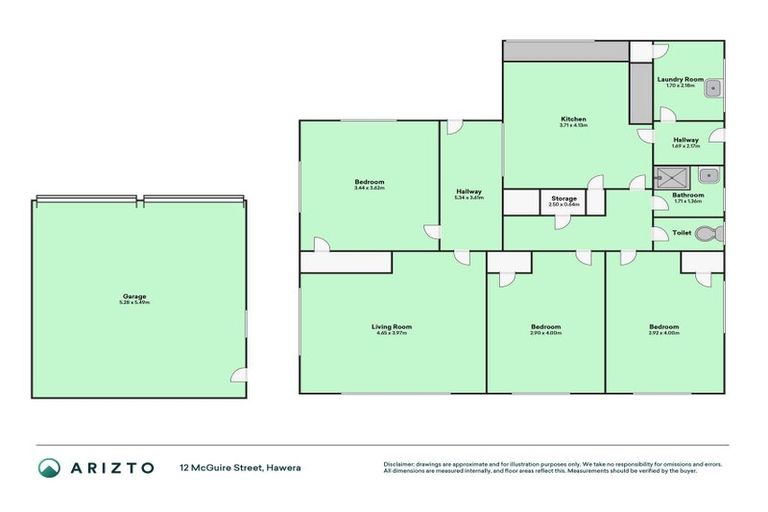 Photo of property in 12 Mcguire Street, Hawera, 4610