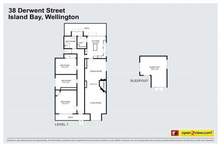 Photo of property in 38 Derwent Street, Island Bay, Wellington, 6023