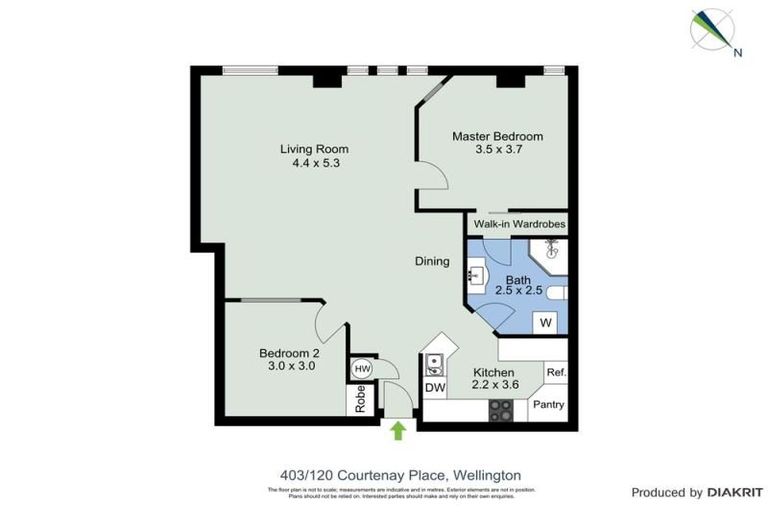 Photo of property in Courtenay Apartments, 403/120 Courtenay Place, Te Aro, Wellington, 6011