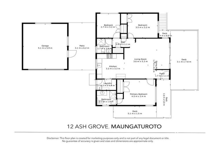 Photo of property in 12 Ash Grove, Maungaturoto, 0520