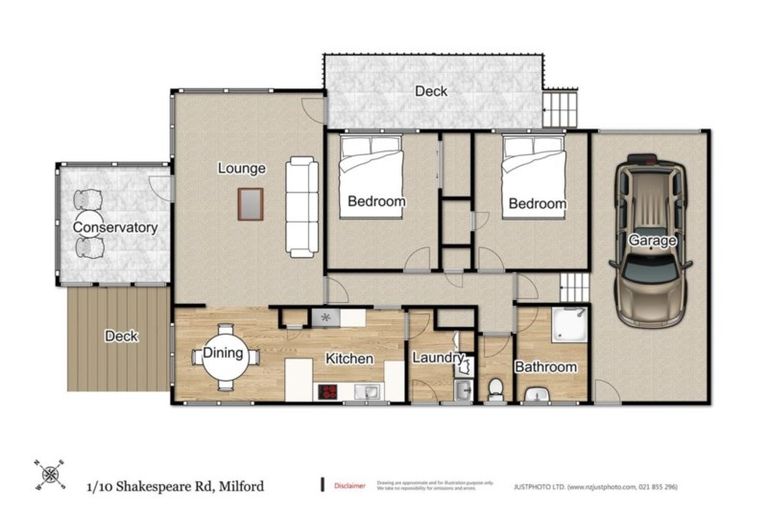 Photo of property in 1/10 Shakespeare Road, Milford, Auckland, 0620