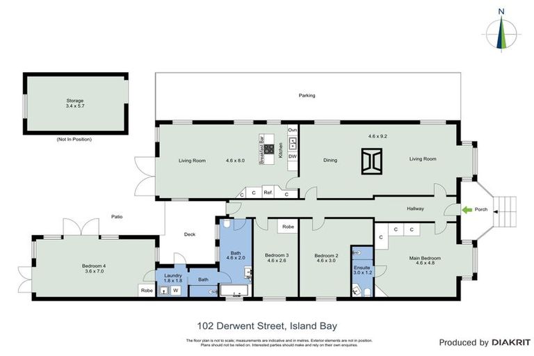 Photo of property in 102 Derwent Street, Island Bay, Wellington, 6023