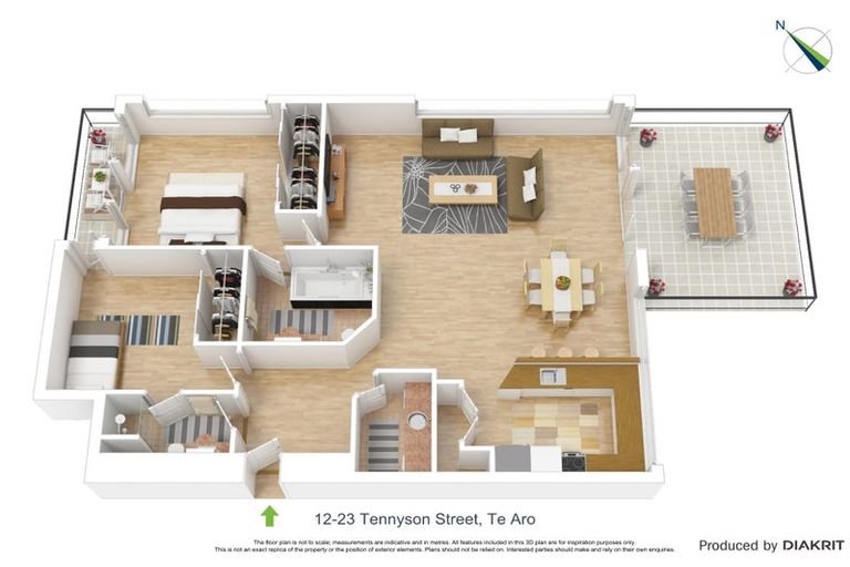 Photo of property in De Vere Apartments, 12/23 Tennyson Street, Te Aro, Wellington, 6011