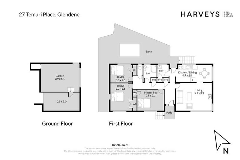 Photo of property in 27 Temuri Place, Glendene, Auckland, 0602