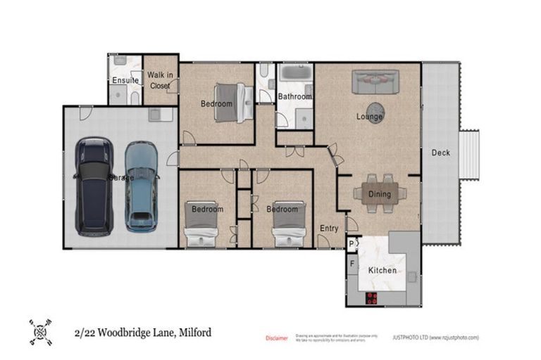 Photo of property in 2/22 Woodbridge Lane, Milford, Auckland, 0620