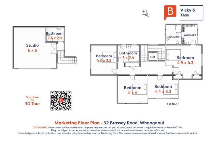 Photo of property in 32 Brassey Road, Saint Johns Hill, Whanganui, 4500