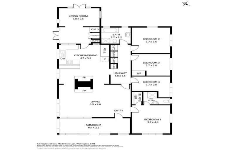 Photo of property in 82 Naples Street, Martinborough, 5711