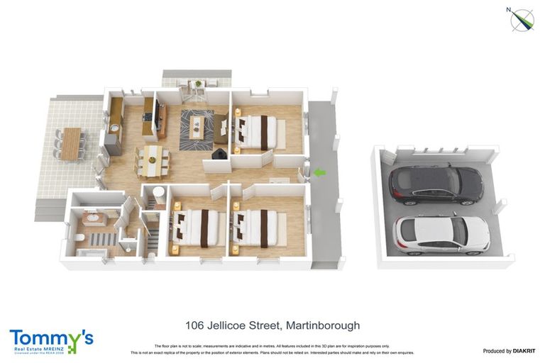 Photo of property in 106 Jellicoe Street, Martinborough, 5711