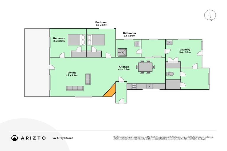 Photo of property in 67 Grey Street, Woodville, 4920